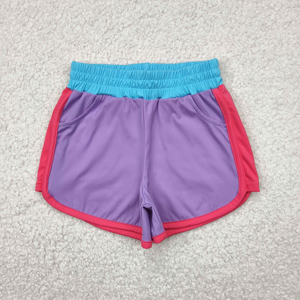 yoga SS0555 purple girls shorts