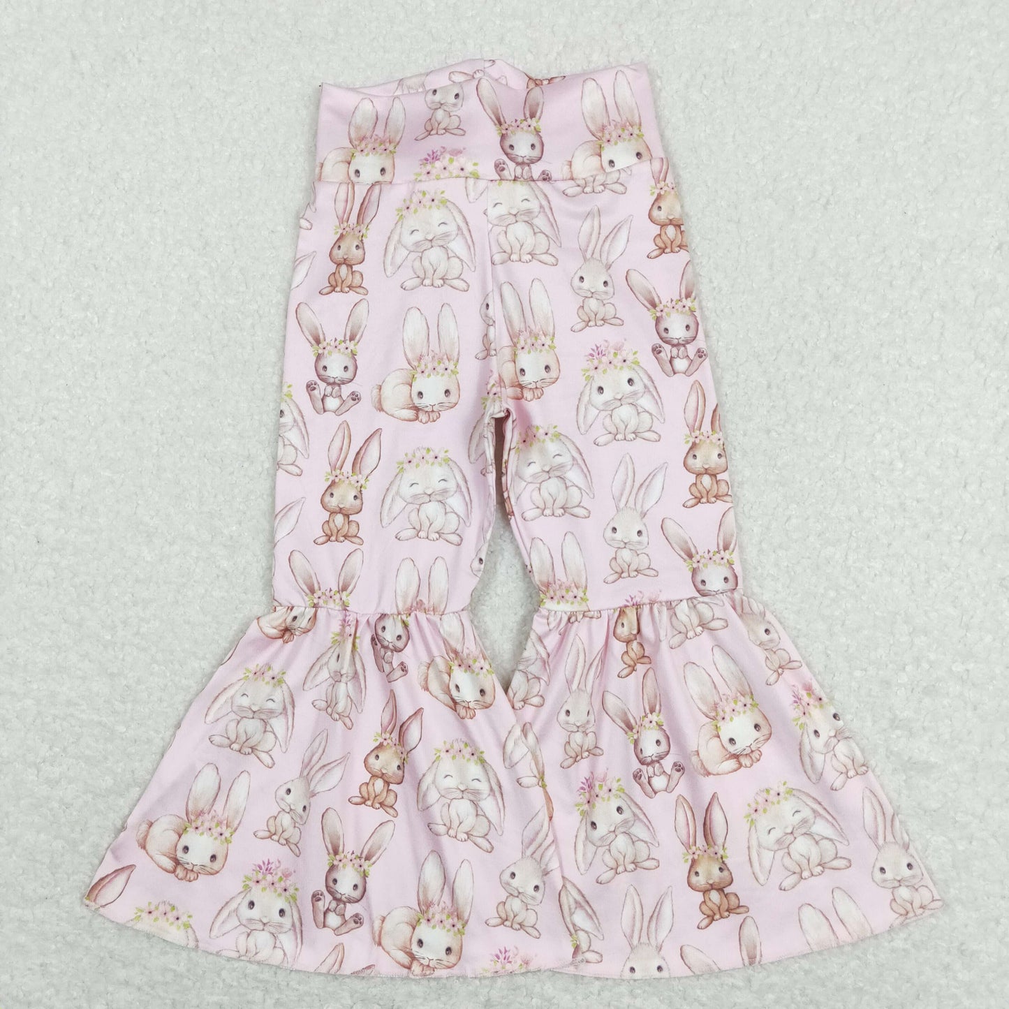 P0387 Rabbit pink pom-pom girls pants