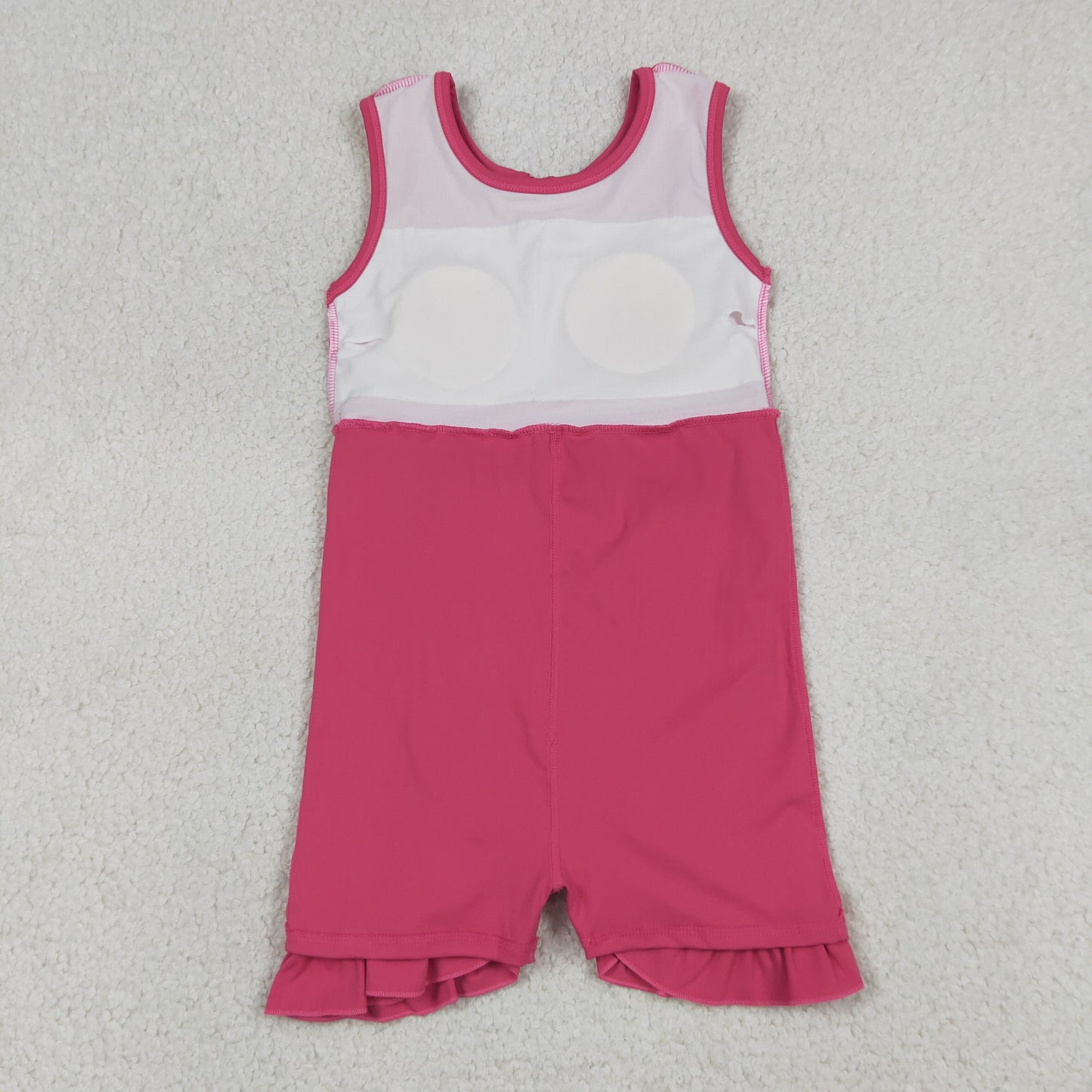 GSD3766 Yoga Hot Pink Sleeveless Skorts Girls Dress