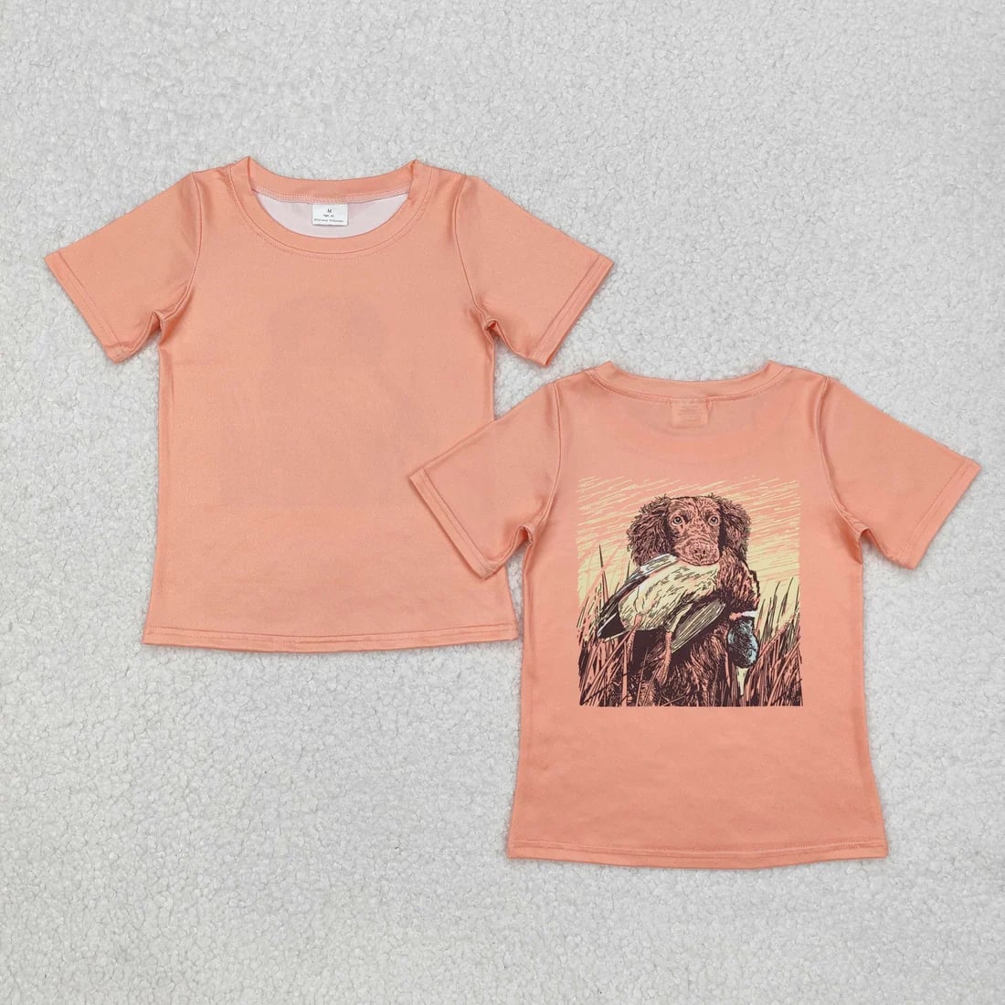 Hunting season short sleeve top RTS sibling clothes