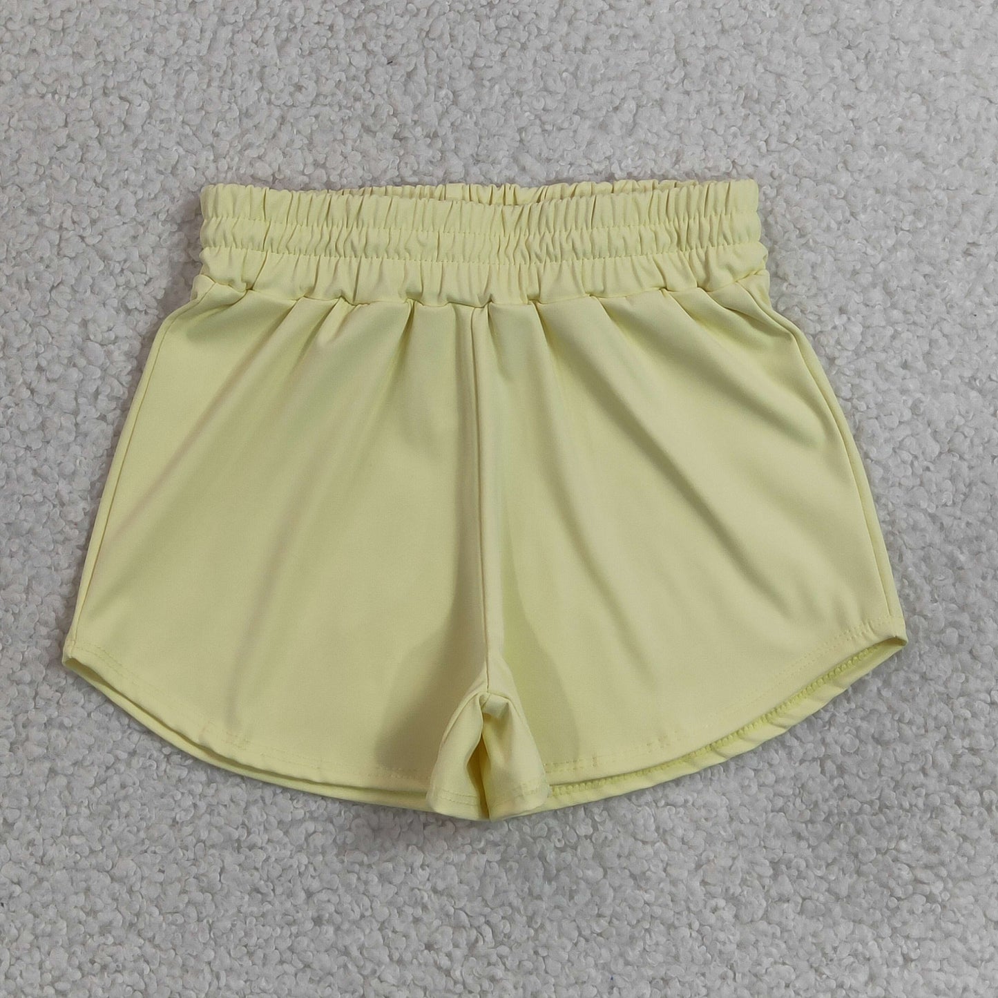 Yoga SS0899 Solid Color Yellow Girls Shorts