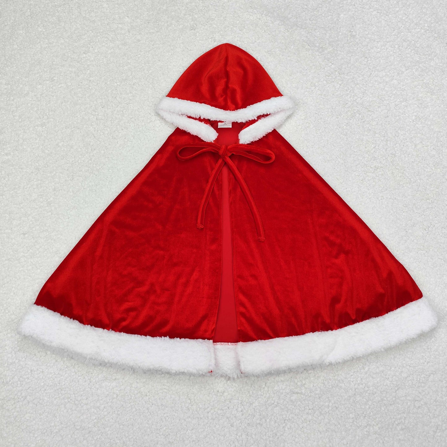GLD0726 Christmas red velvet hoodie girls cloak