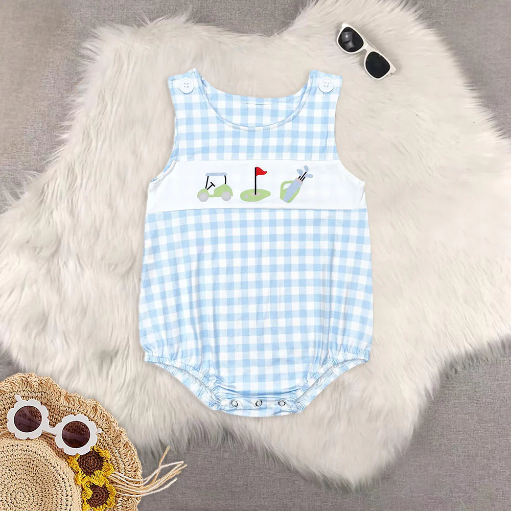 cartoon golf Summer Sibling Clothes RTS