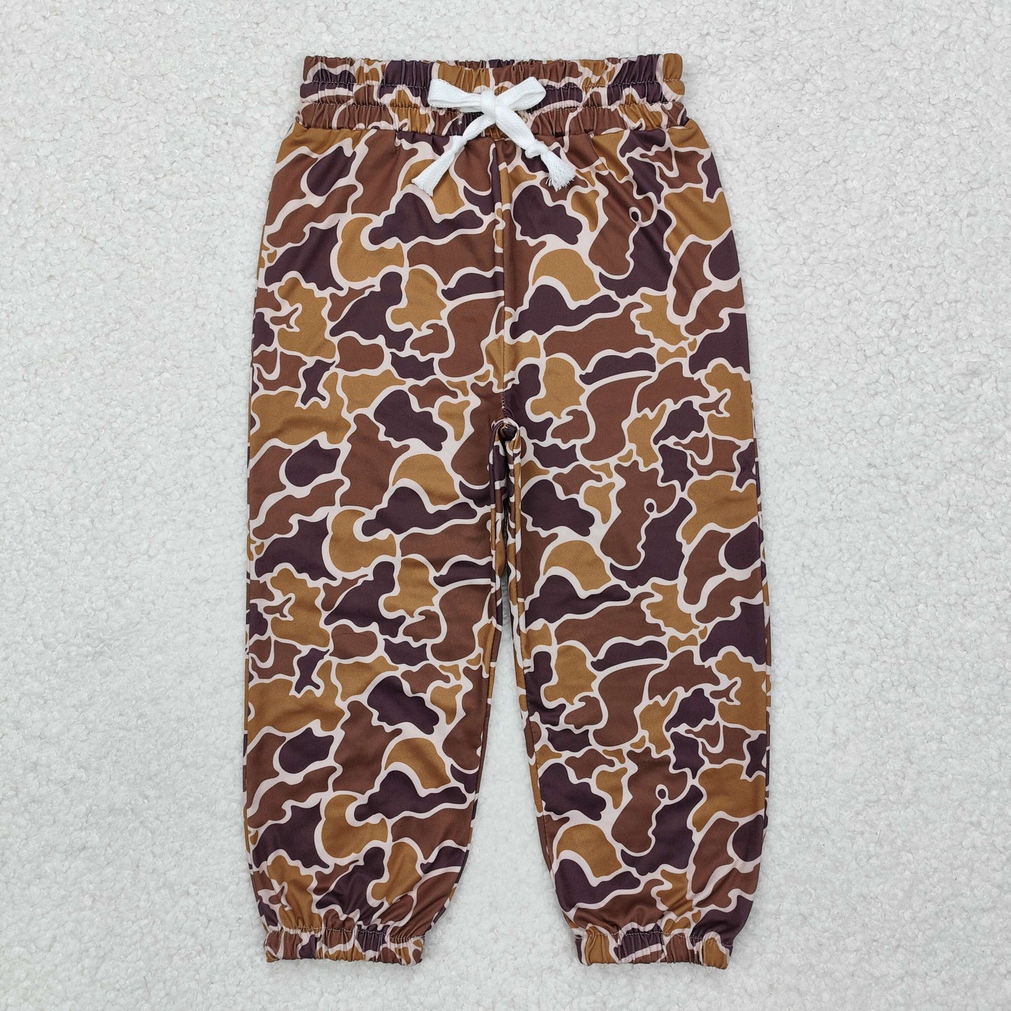 P0669 brown camo milk silk boys pants