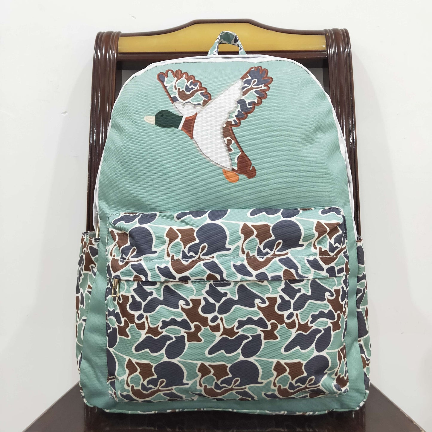 USA SHOP BA0259 mallard camo green kids bag
