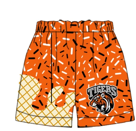 Custom Moq 3 football team ice adult man shorts