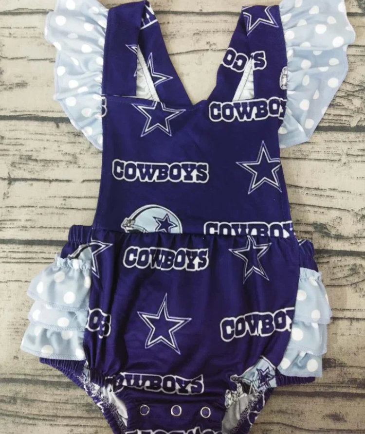 custom S 8.23 Blue kids romper