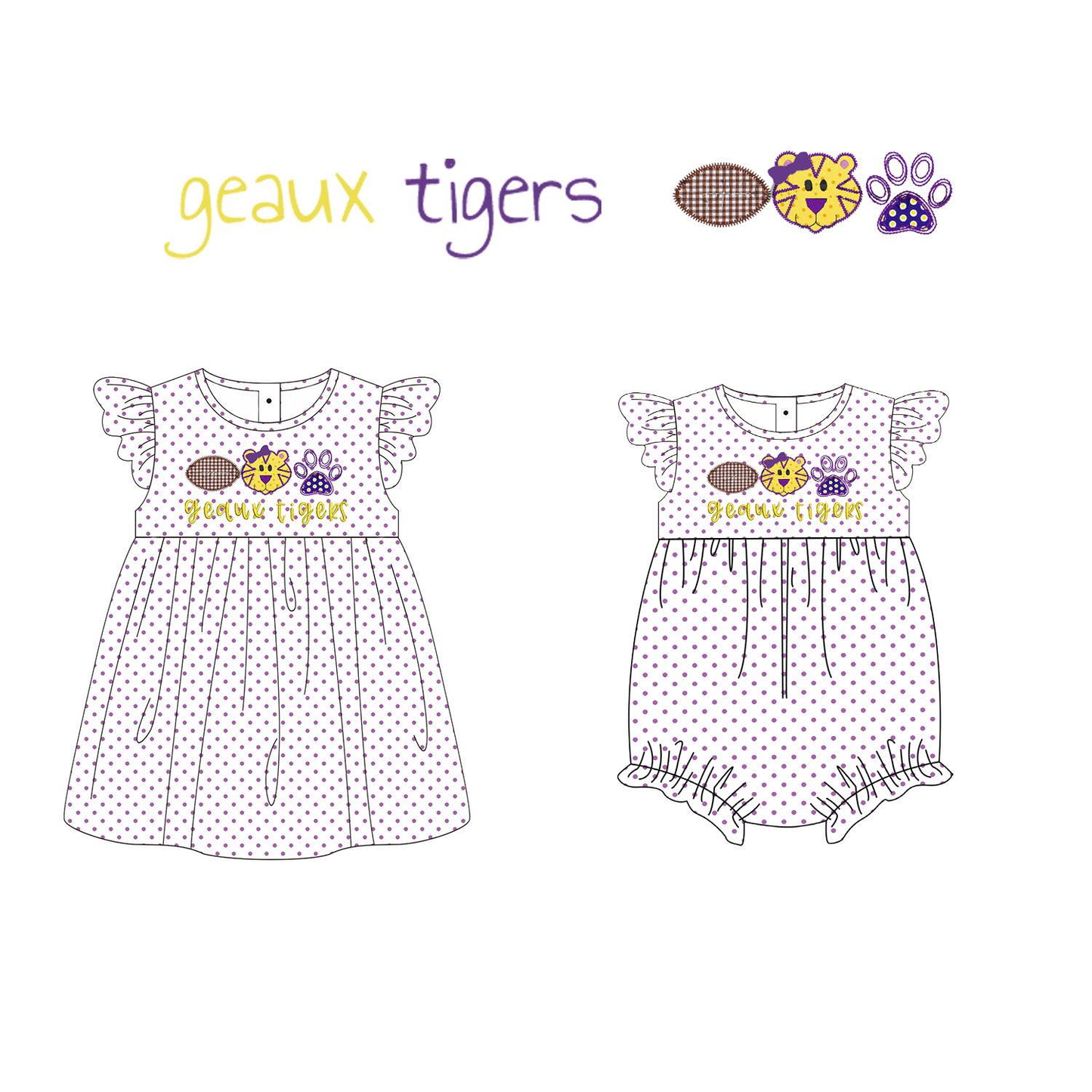 Custom Moq 3 Football Item tigers Sibling Clothes