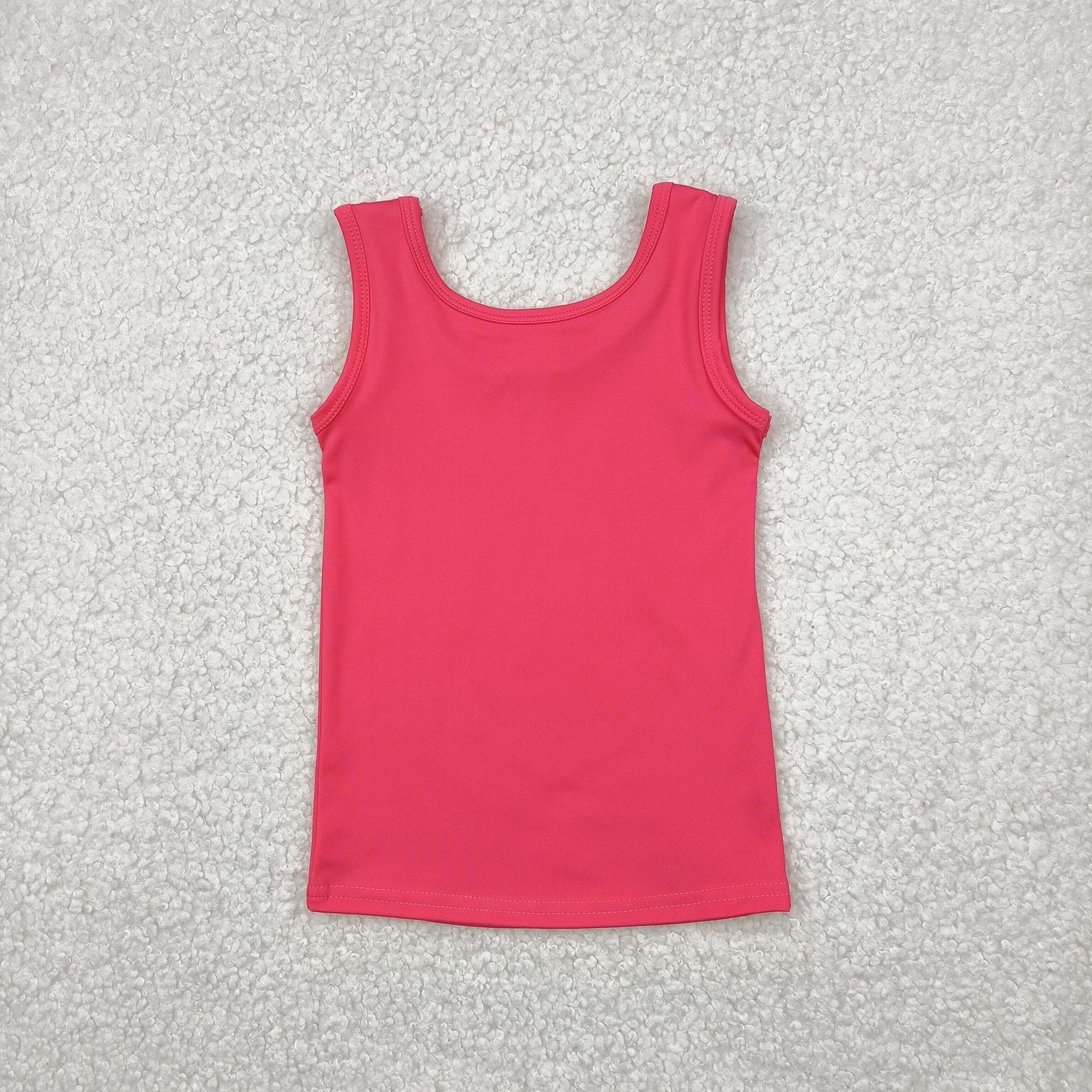 GT0991 yoga red sleeveless girls top