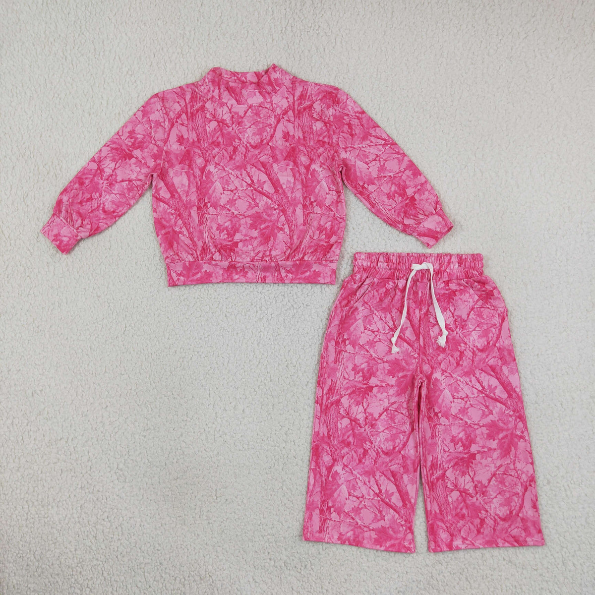 GLP3650 Hot Pink Sweatshirt Long Sleeve Pants Girls Set GT1823+P1137