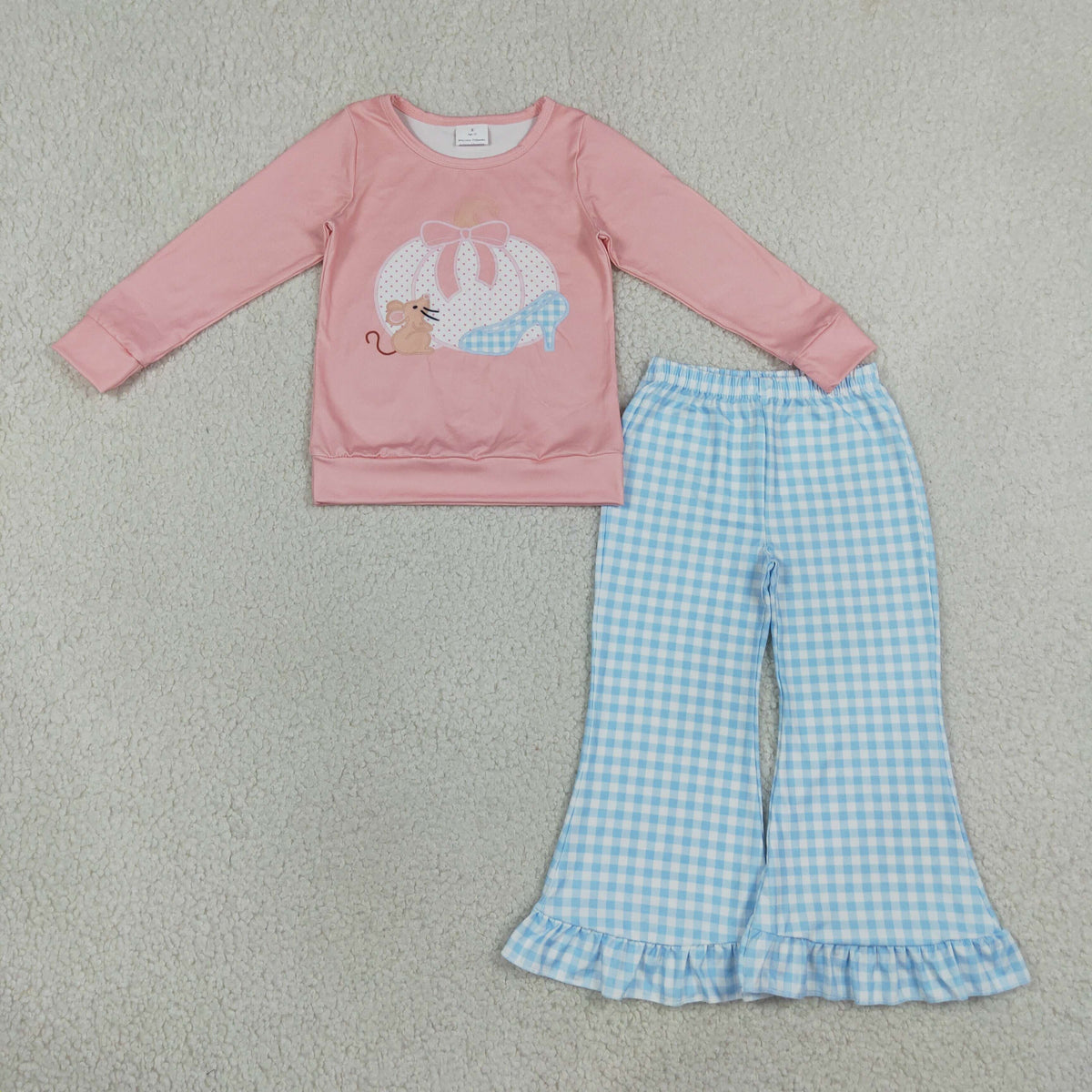 GLP3597 Turkey Long Sleeve Flowers Pants Girls Set