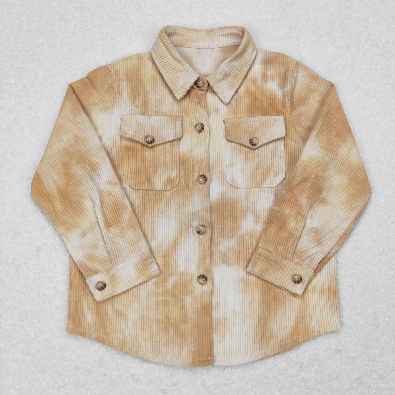 BT0262 Khaki Corduroy Kids Shirt Jacket