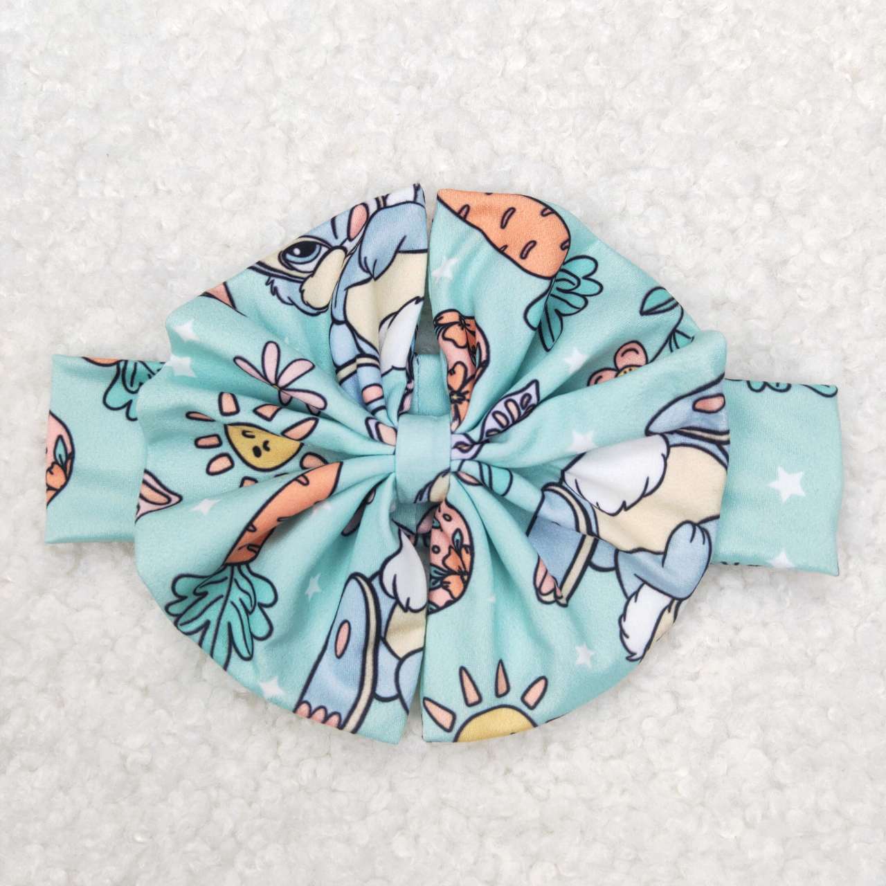 GBO0196 Easter hoppy rabbit short sleeve girls bummies set