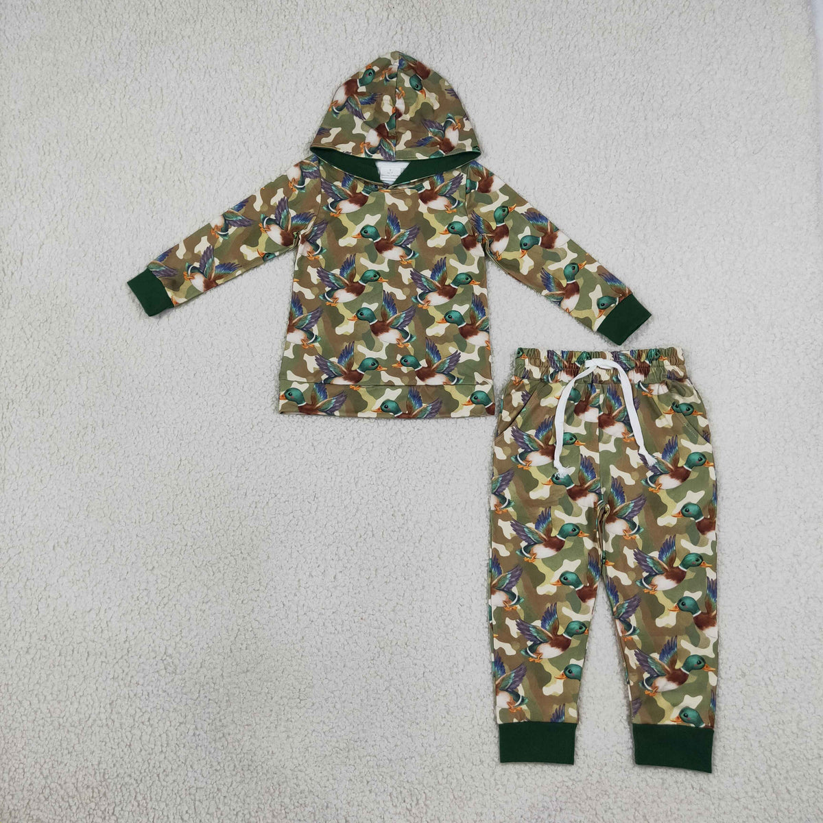 BLP1543 Mallard Duck Camo Hoodie long Sleeve Pants Boys Set