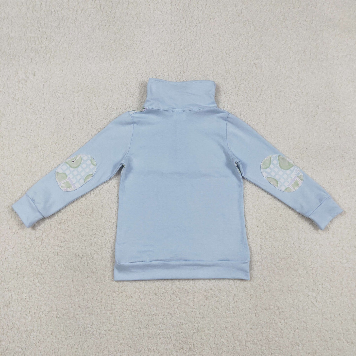 BT1492 Golf Car Light Blue Long Sleeve Boys Top