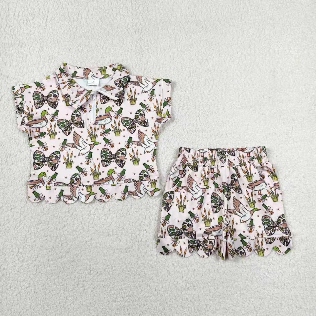 Hunting Camo Mallard Style Set/Romper Sibling Clothes RTS