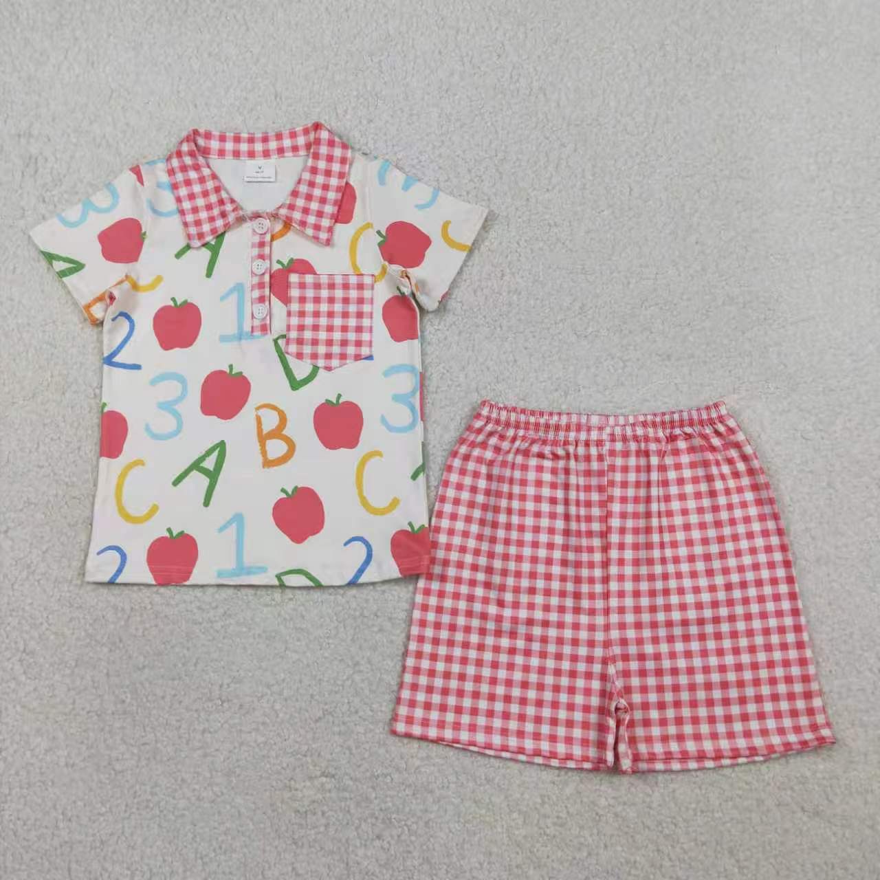 Back To School Apple Set RTS Sibling Clothes
