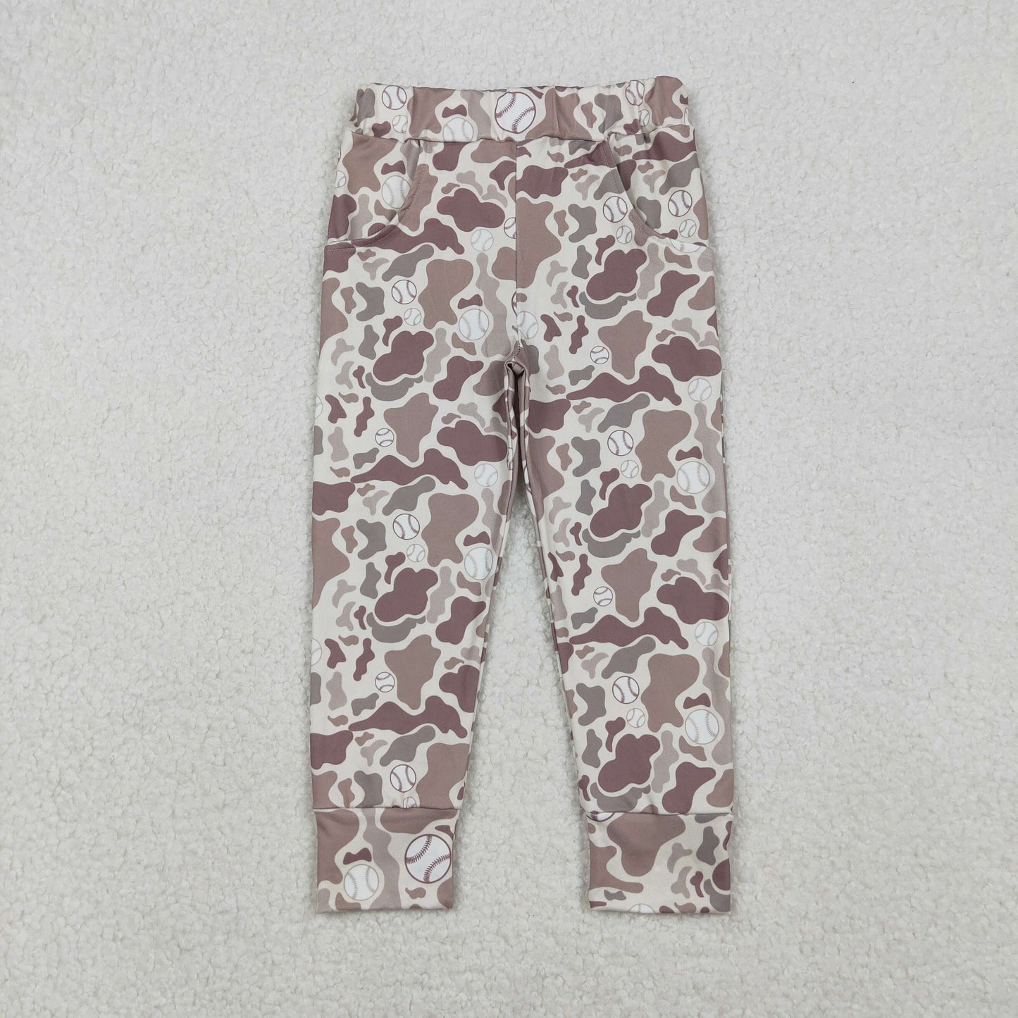 P0875 hunting camo baseball khaki boys pants