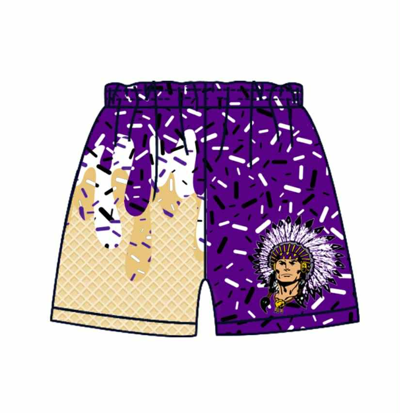 custom moq 3 milk silk ice football team boys shorts
