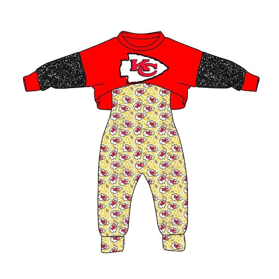 custom S 9.2 Team red & yellow jumpsuit set