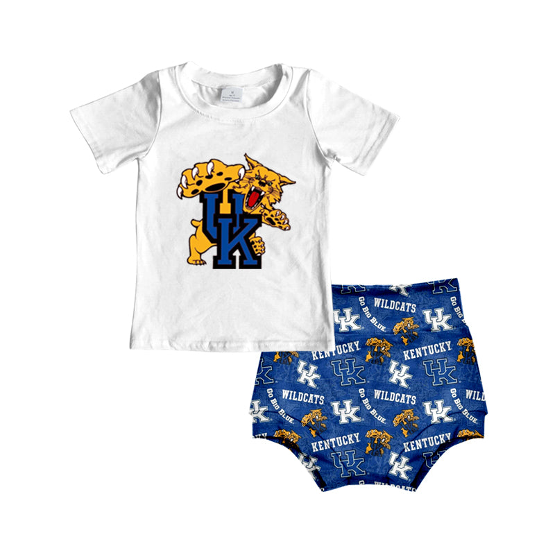 custom S 8.9 White & blue team bummies set