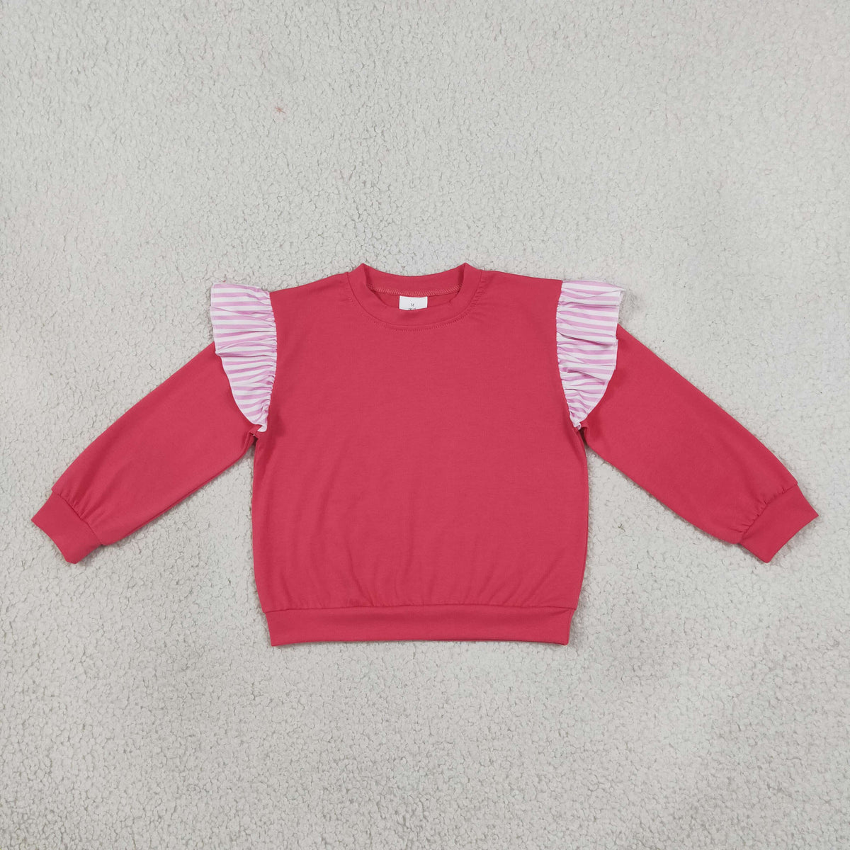 GT1848 Cotton Hot Pink Long Sleeve Girls Top