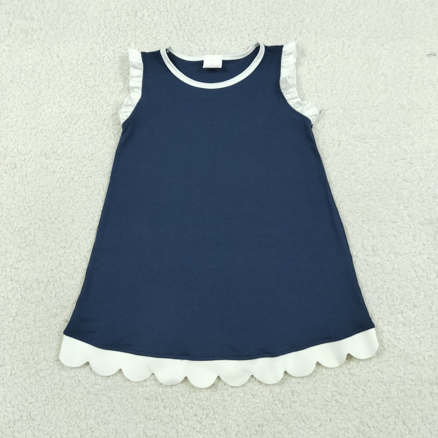 GSD4056 Navy Blue Sleeveless Girls Dress