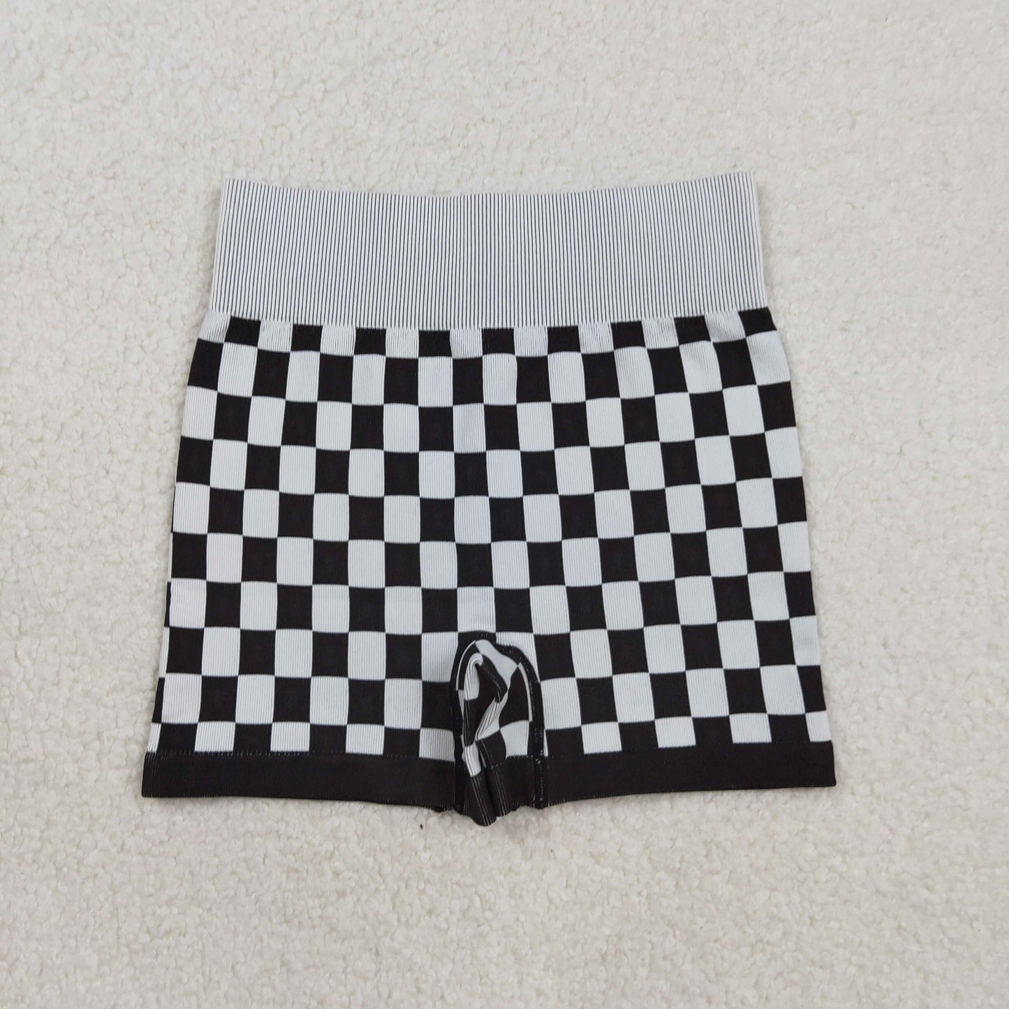 USA SHOP SS0644 hot pink checkered adult women shorts