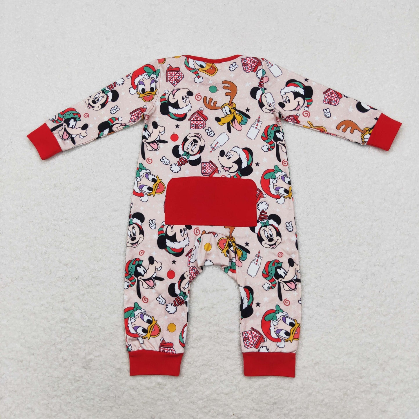 Christmas cartoon M red RTS pajamas sibling clothes