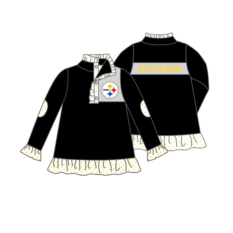 custom S 8.24 Black kids pullover