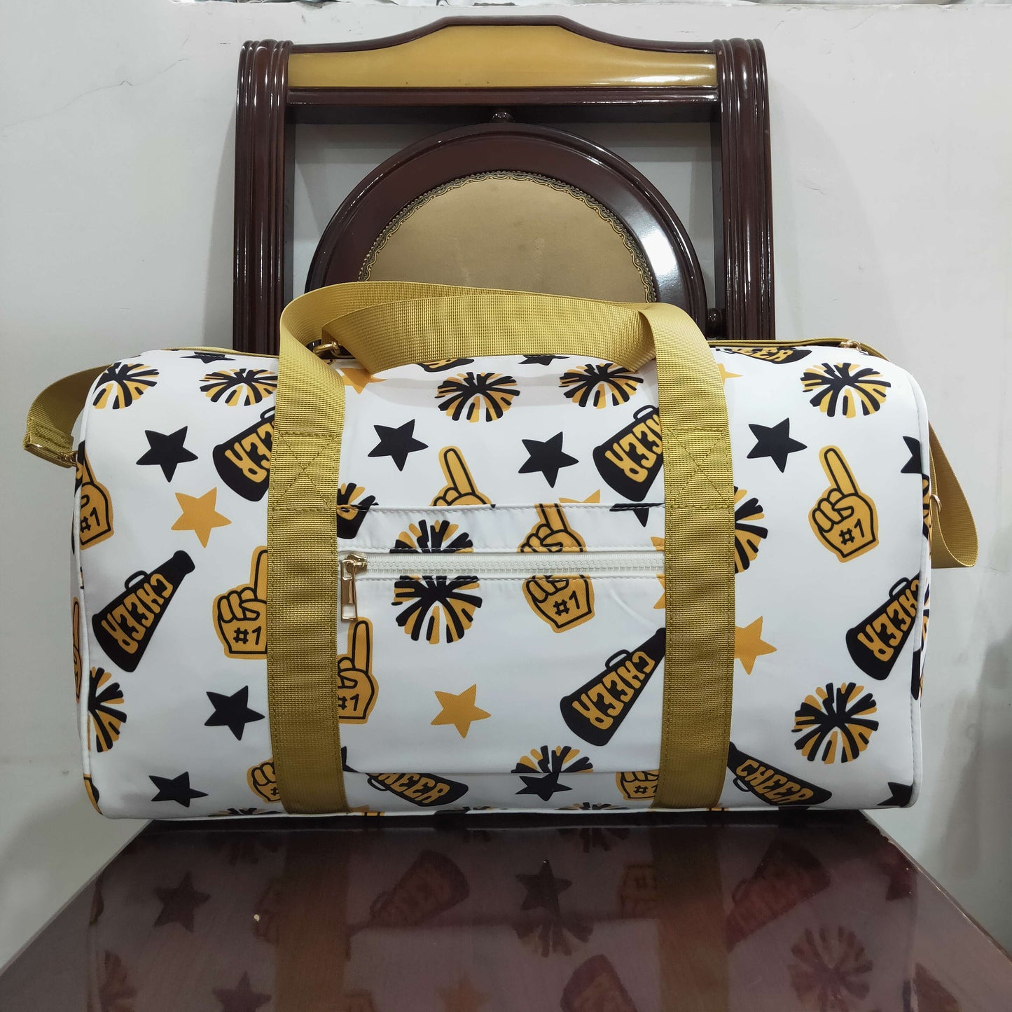 BA0370 cheer star golden black bag