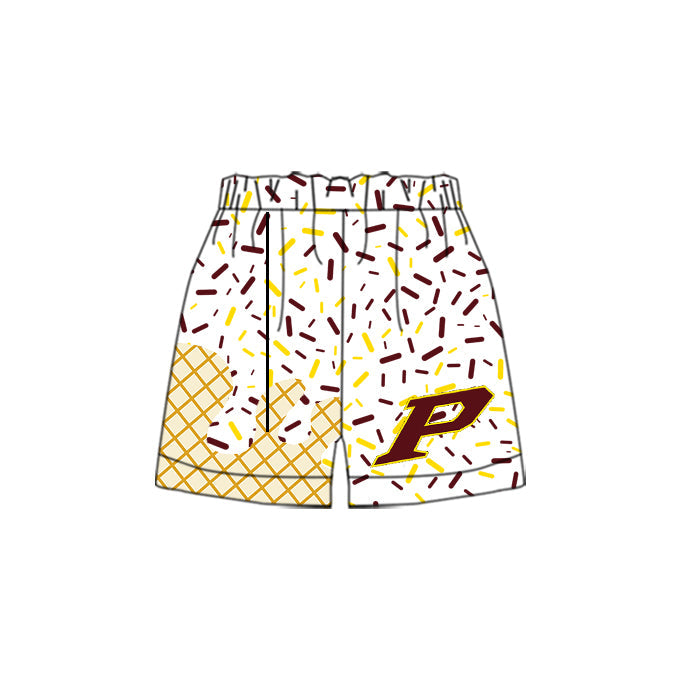 Custom Moq 3 football team P boys shorts