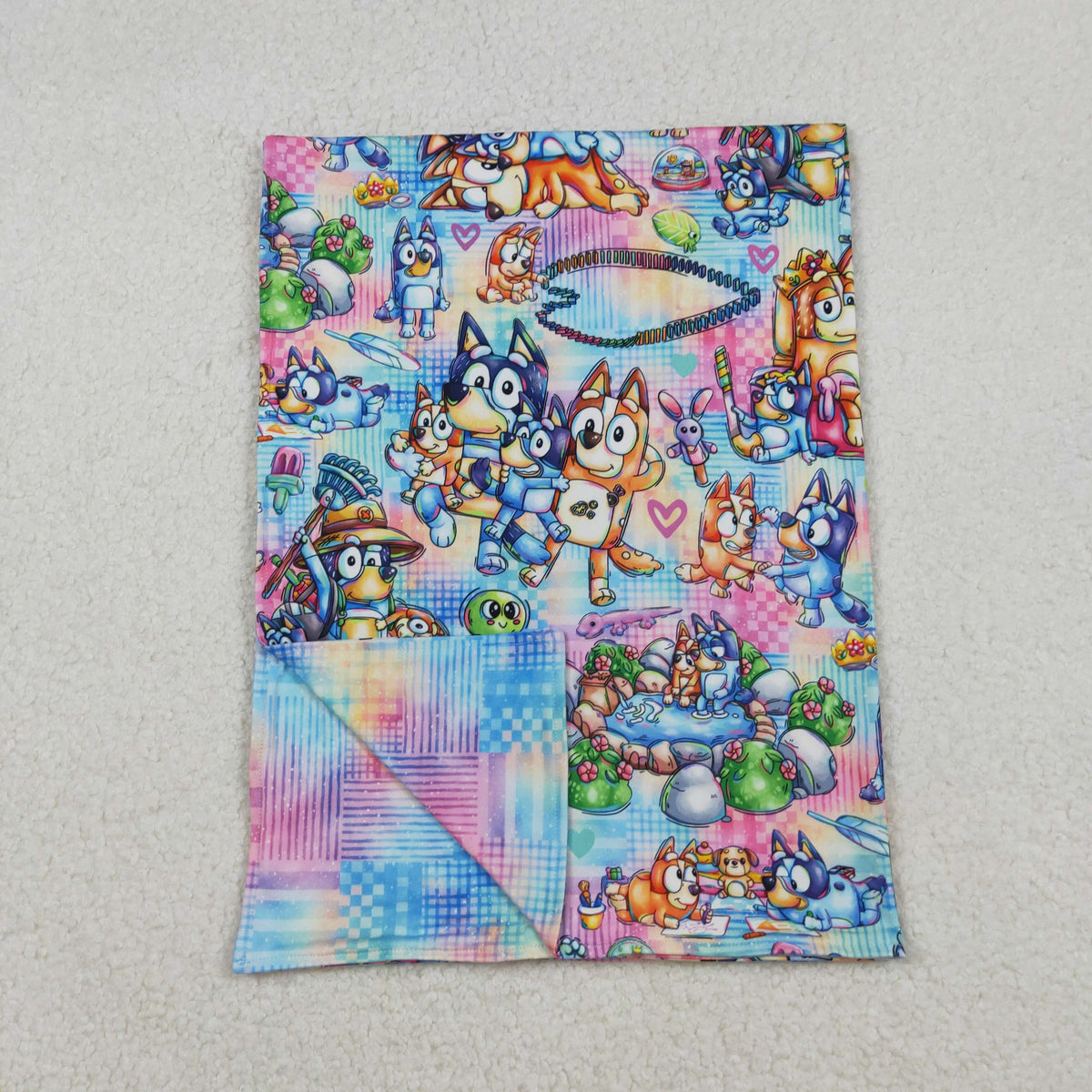 BL0192 cartoon dog baby blanket