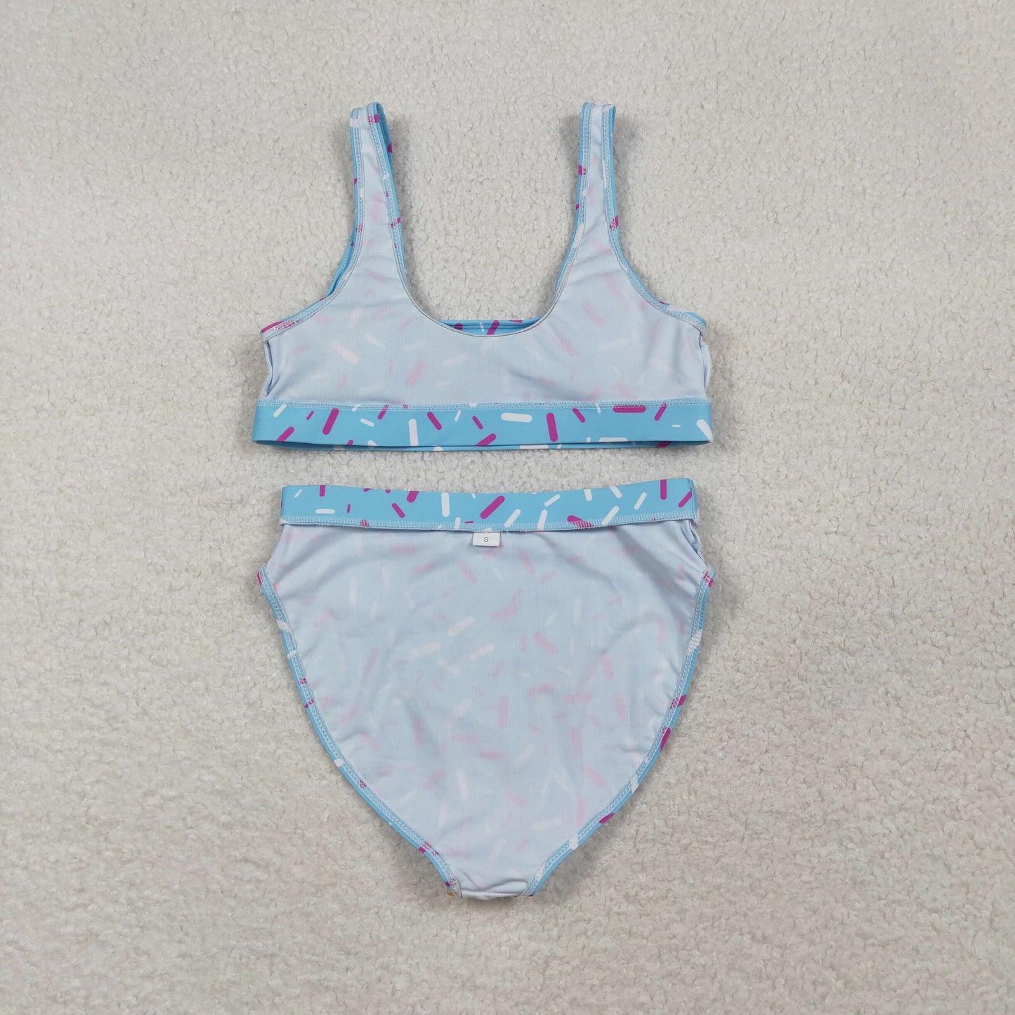 S0577 blue sprinkles adult women swimsuits