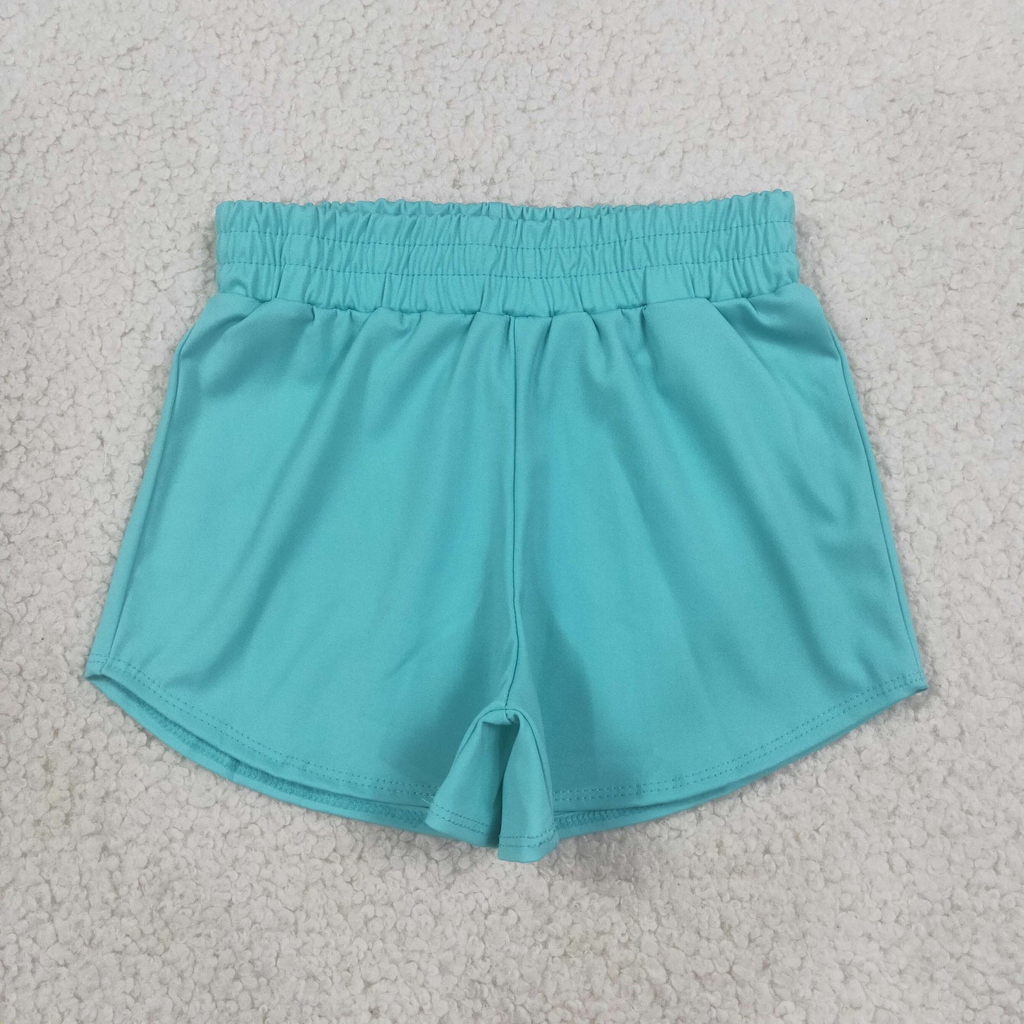 Yoga SS0904 Solid Color Blue Girls Shorts