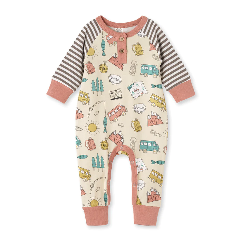 custom S 9.15 Adventure long sleeve kids romper