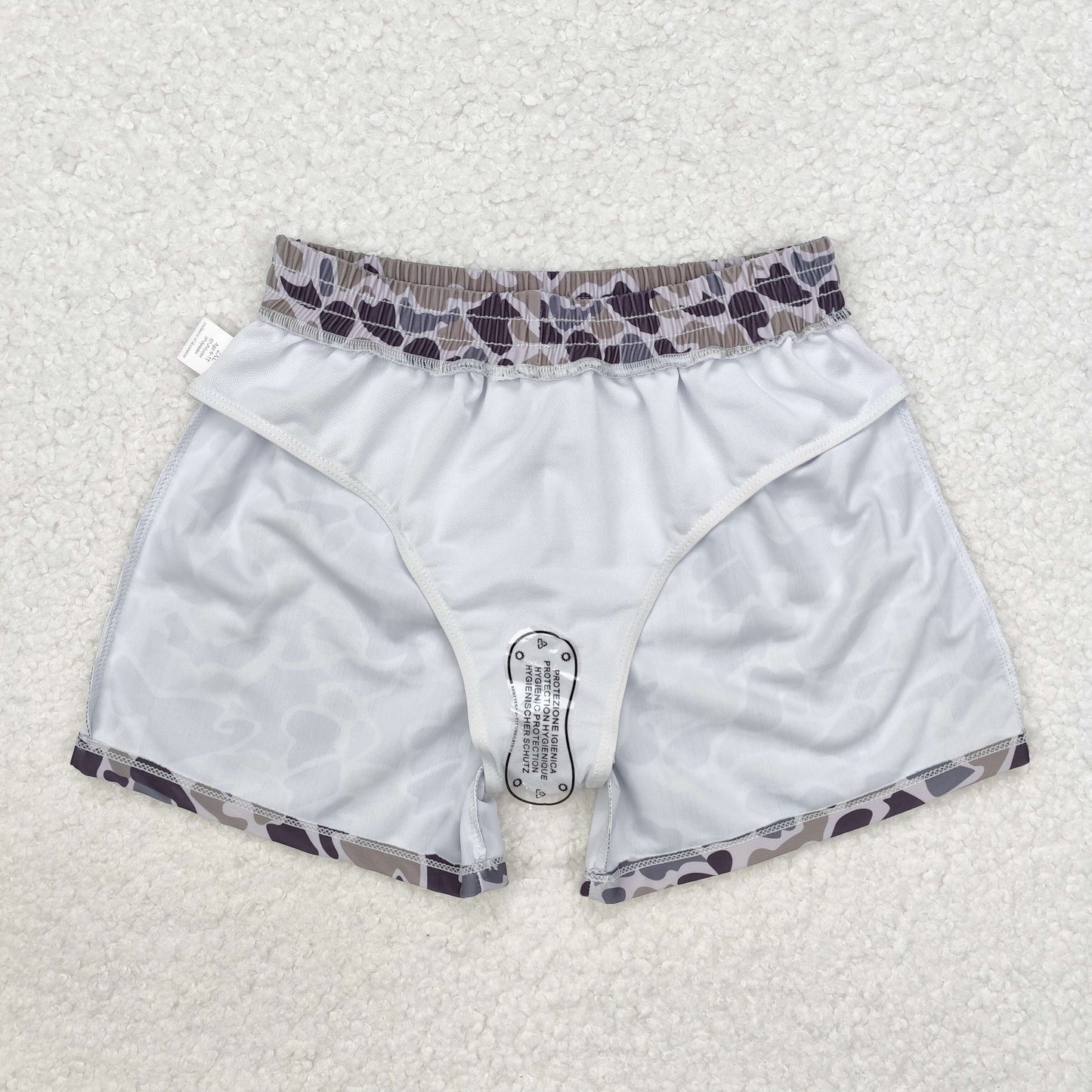USA SHOP SS0079 Boys Camo Print Music Swimming Trunks