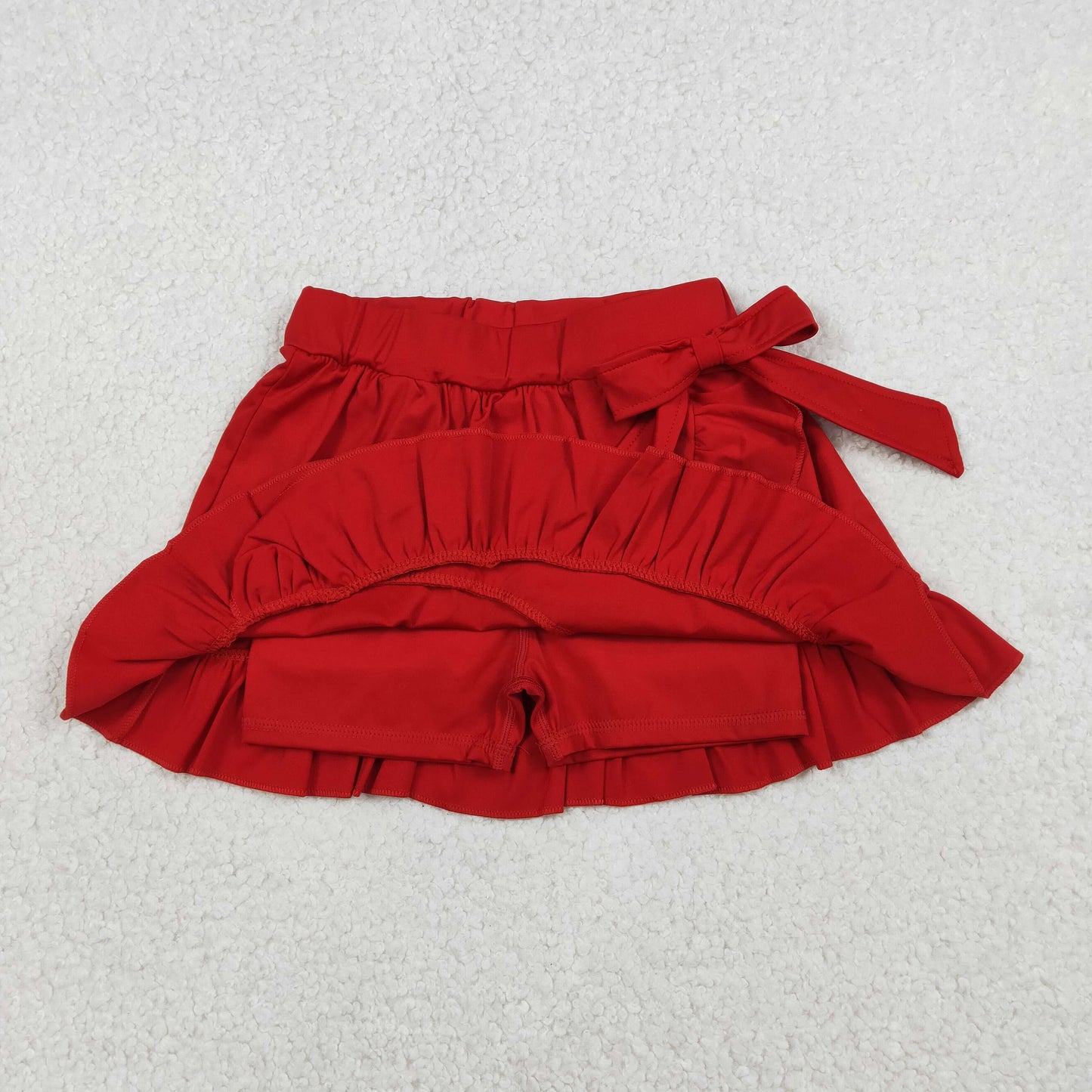 GLK0215 Yoga Red Skorts Girls Skirts