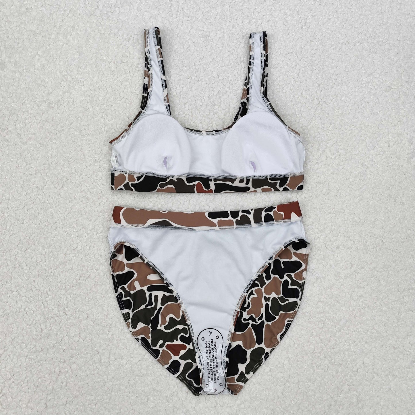 S0565 Hunting camo old school camo adult women swimsuits