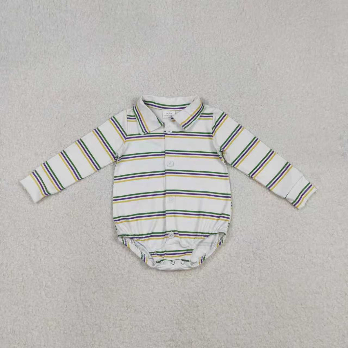 Mardi Gras Striped Style Sibling Clothes RTS
