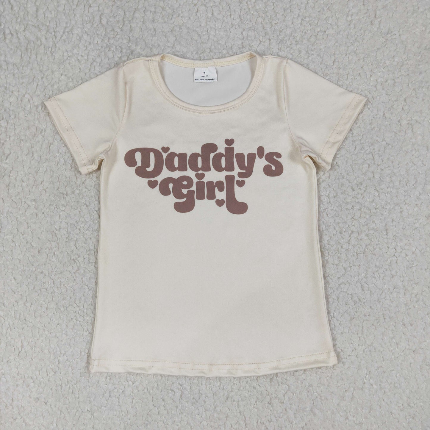 GT1567 Daddy's Girl Short Sleeve Girls Top