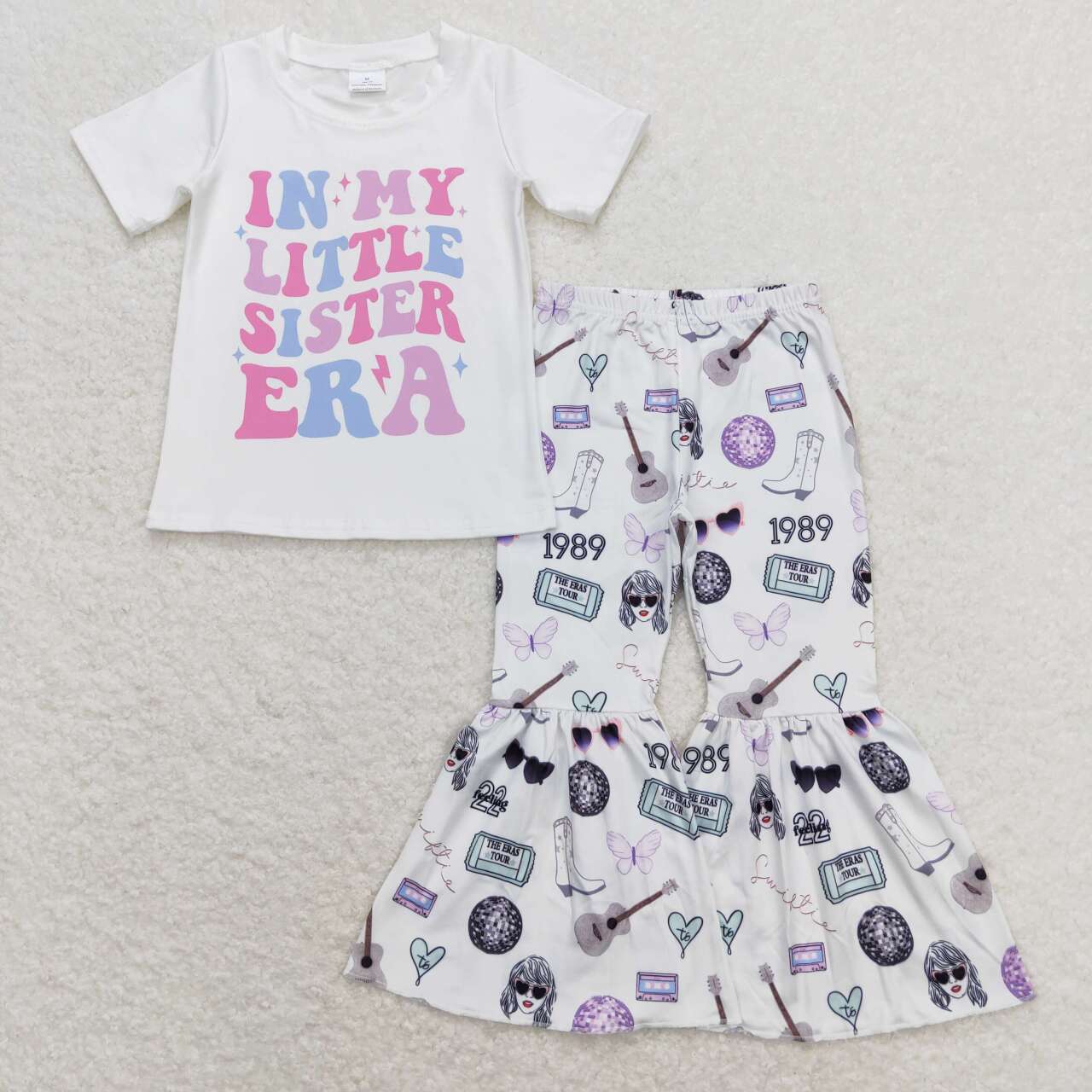 GSPO1547 in my little sister era short sleeve country singer 1989 pants girls set