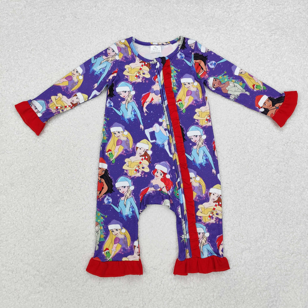 Christmas cartoon Princess RTS sibling clothes