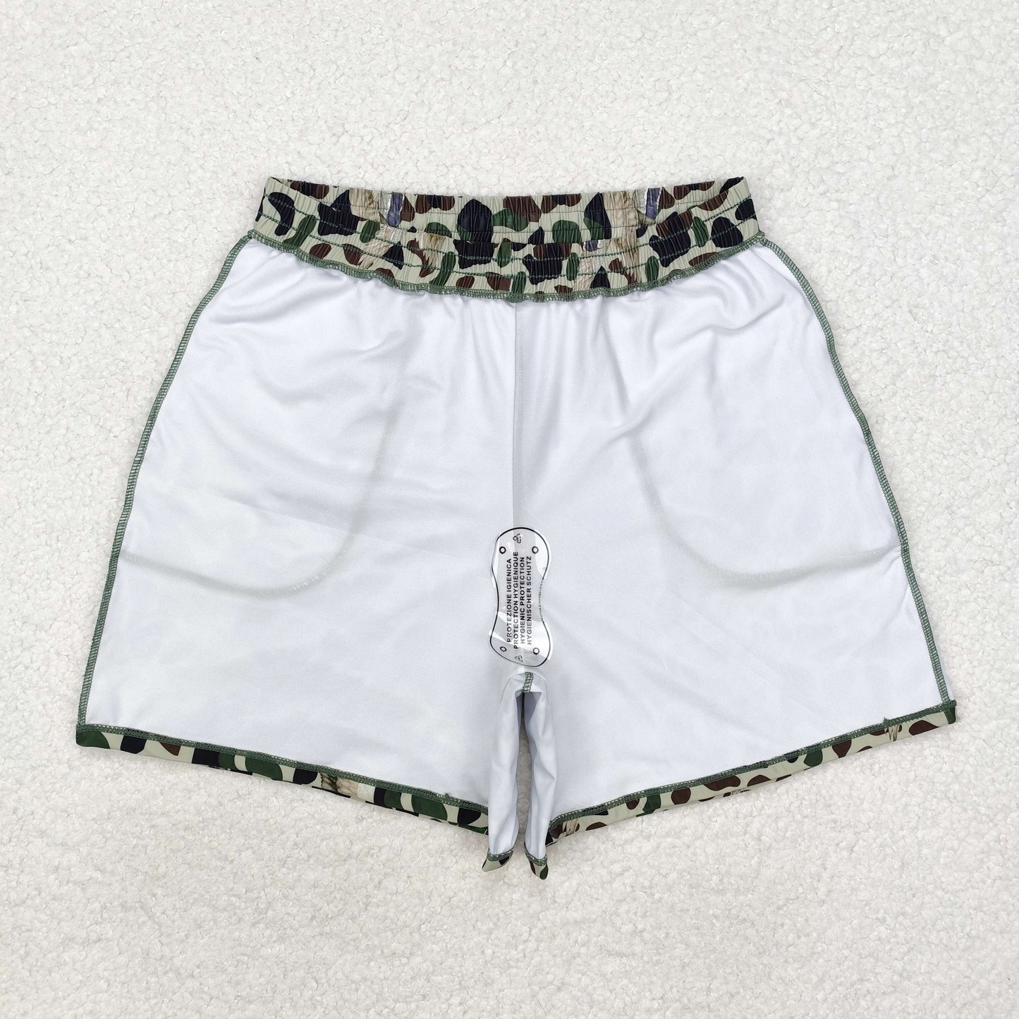 S0468 hunting camo green mallard duck adult man swimming trunk