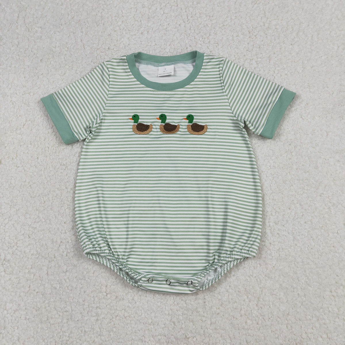 Embroidery Hunting Mallard Duck Boys Top/Romper RTS Sibling Clothes