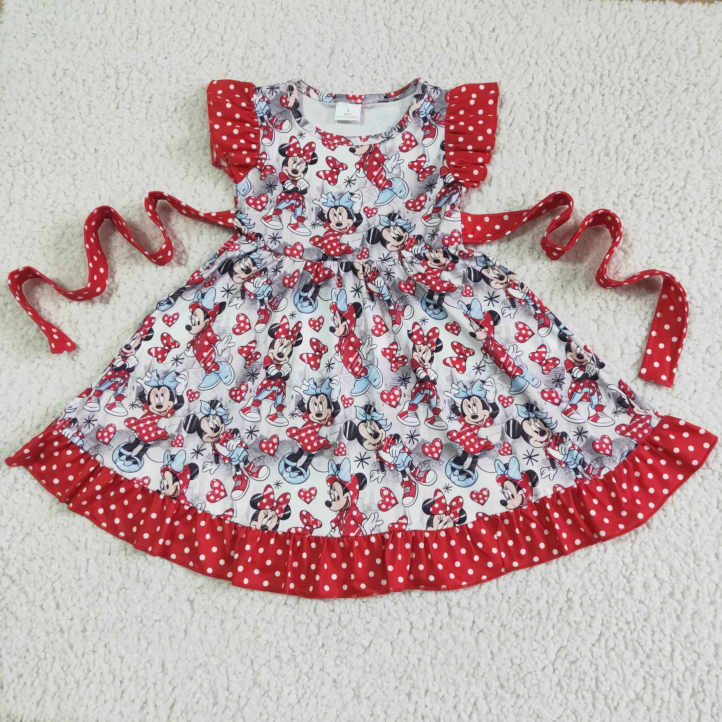 GSD0043 Cartoon Baby Girls Twirl Dress