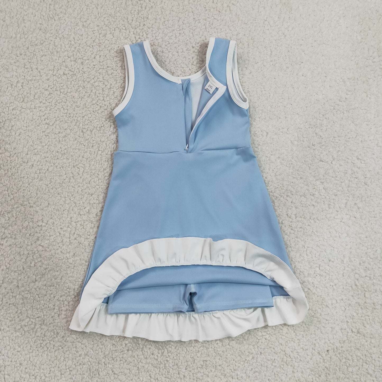 GSD4124 Yoga Light Blue Skorts Girls Dress