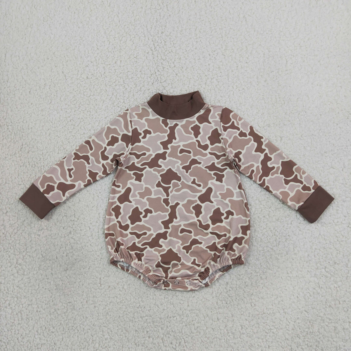LR3263 Hunting Camo Long Sleeve Girls Romper