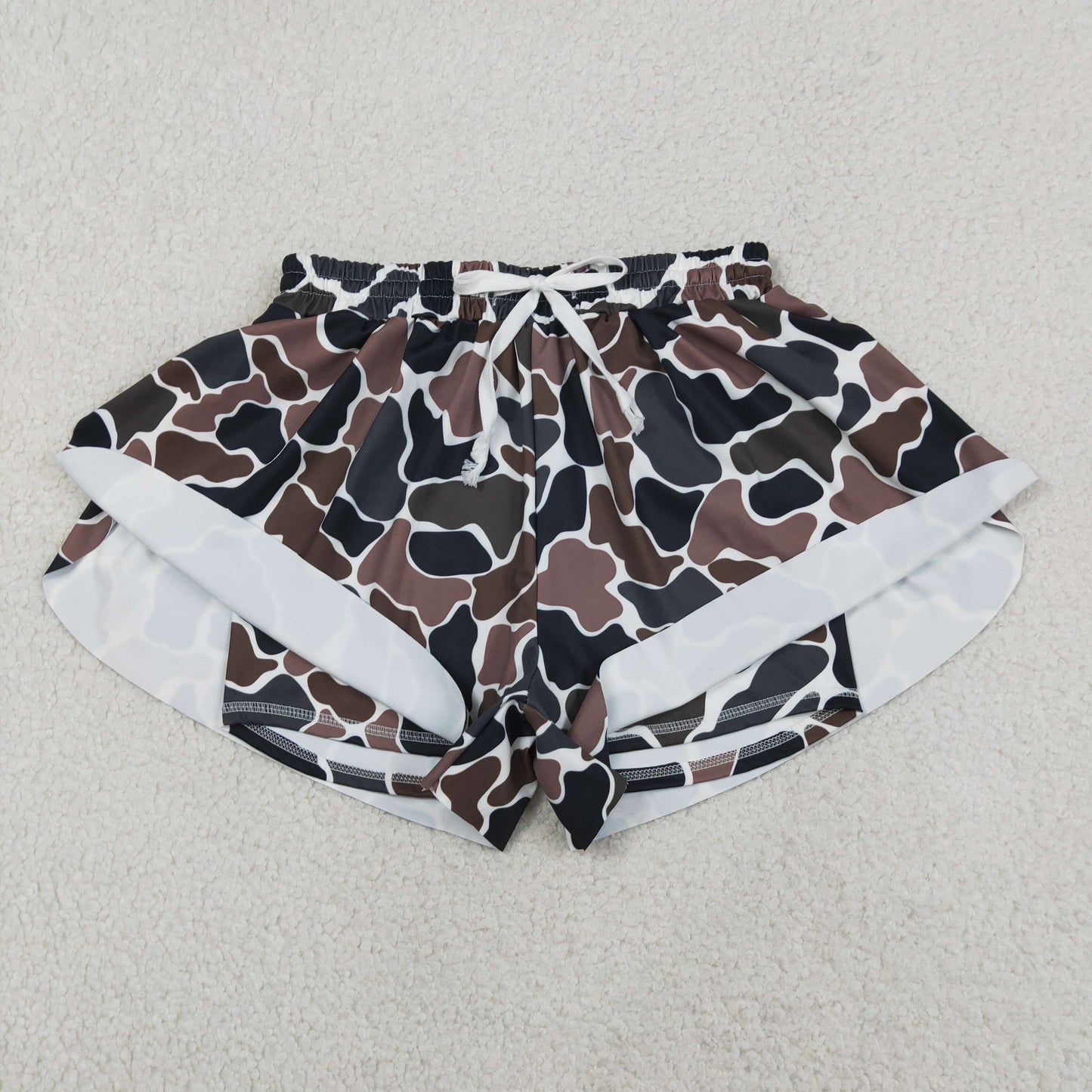 SS0768 Yoga Hunting Camo Adult Women Shorts