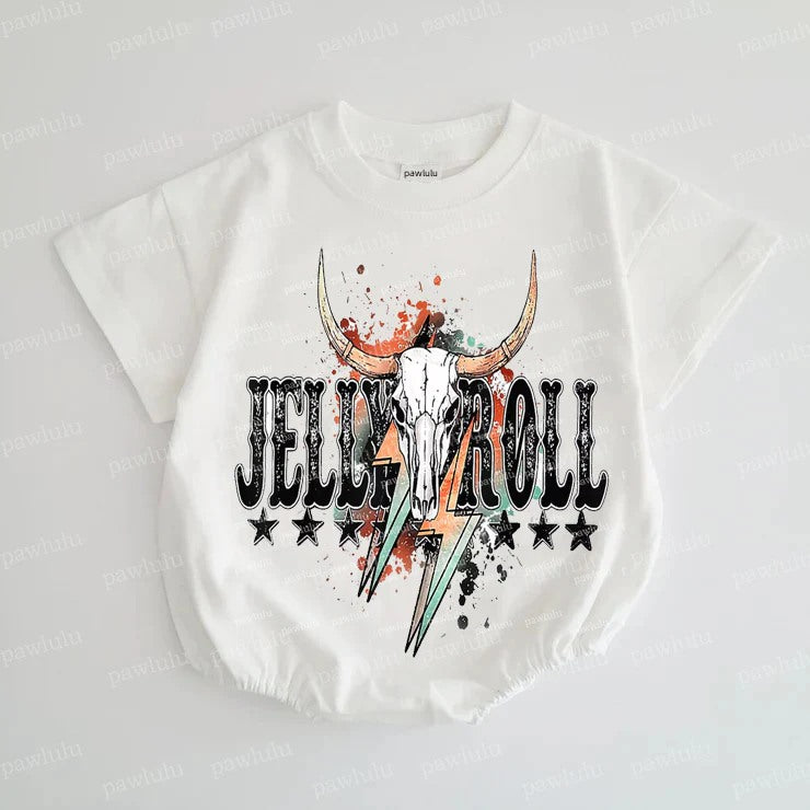 preorder SR3126 Western jelly roll cow short sleeve girls romper